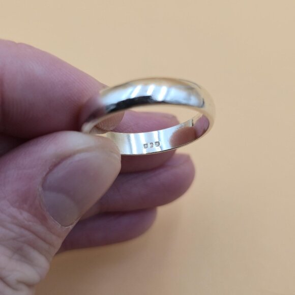 Size 12 Sterling Silver Unisex Large Simple Band Ring A5314 - Picture 5 of 8